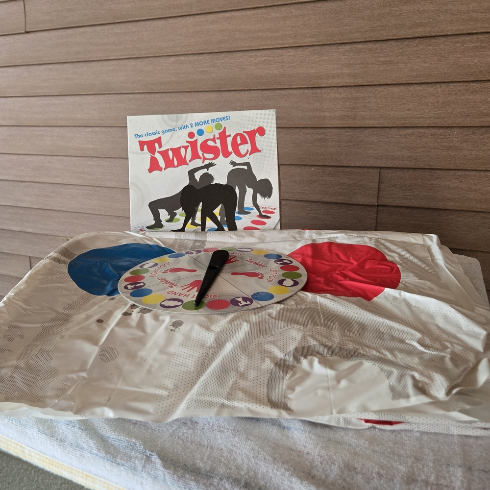 Twister Party Game with Red and Blue Spots